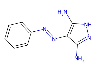4-(苯基偶氮基)-1H-吡唑-3,5-二胺 structure