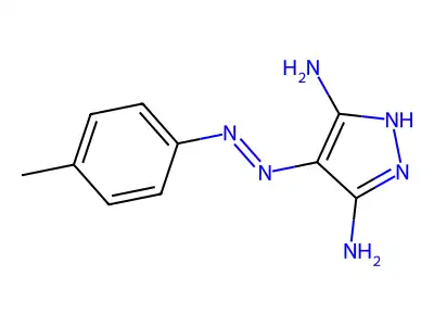 4-[(4-Methylphenyl)hydrazinylidene]pyrazole-3,5-diamine structure