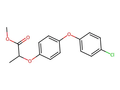 Methyl 2-(4-(4-chlorophenoxy)phenoxy)propanoate structure