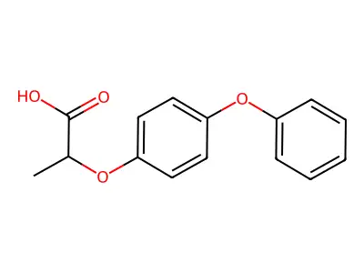 2-(4-phenoxyphenoxy)propanoic Acid structure