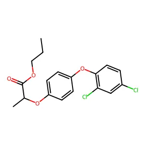 Propyl 2-[4-(2,4-dichlorophenoxy)phenoxy]propanoate structure