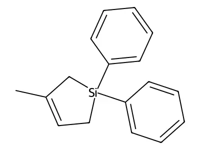 Silacyclopent-3-ene, 3-methyl-1,1-diphenyl- structure