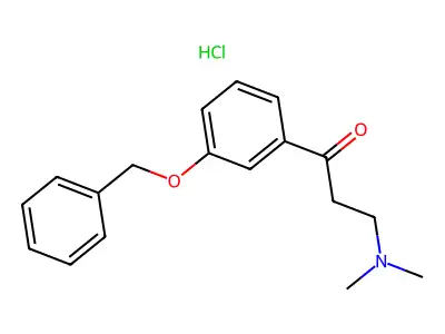 1-Propanone, 3-(dimethylamino)-1-(3-(phenylmethoxy)phenyl)-, hydrochloride structure