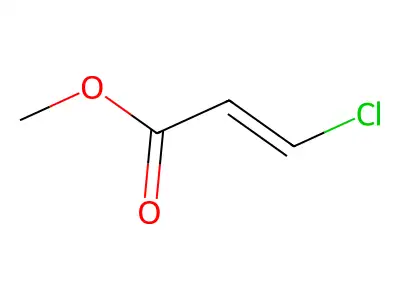 Methyl cis-3-chloropropenoate structure