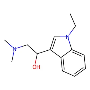 Indole-3-methanol, alpha-((dimethylamino)methyl)-1-ethyl- structure