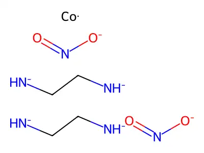 Bis(2-azanidylethylazanide);cobalt;dinitrite structure