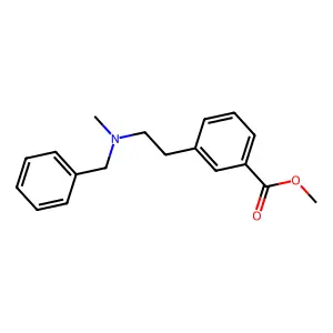 Methyl 3-(2-(methyl(phenylmethyl)amino)ethyl)benzoate structure