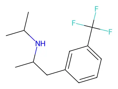 Phenethylamine, N-isopropyl-alpha-methyl-m-trifluoromethyl- structure