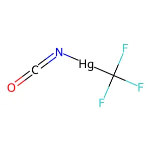 Mercury, (cyanato-N)(trifluoromethyl)- structure