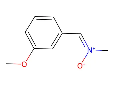 Methanamine, N-[(3-methoxyphenyl)methylene]-, N-oxide structure