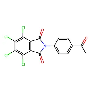 2-(4-acetylphenyl)-4,5,6,7-tetrachloro-1H-isoindole-1,3(2H)-dione structure