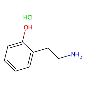 o-Tyramine hydrochloride structure