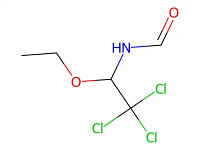 N-(2,2,2-Trichloro-1-ethoxyethyl)formamide structure