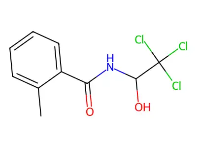 2-methyl-N-(2,2,2-trichloro-1-hydroxyethyl)benzamide structure