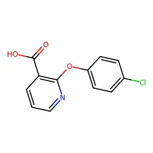 2-(4-Chlorophenoxy)nicotinic acid structure