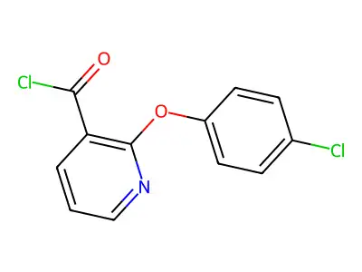 2-(4-Chlorophenoxy)pyridine-3-carbonyl chloride structure