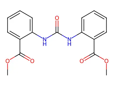 1,3-Bis(2-(methoxycarbonyl)phenyl)urea structure
