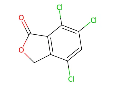 1(3H)-Isobenzofuranone, 4,6,7-trichloro- structure