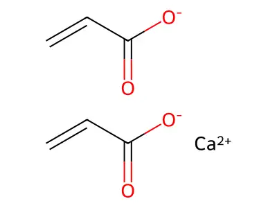 2-Propenoic acid, calcium salt, monohydrate structure