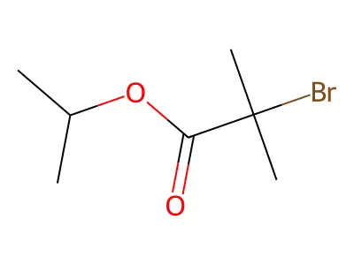 Isopropyl 2-bromo-2-methylpropionate structure
