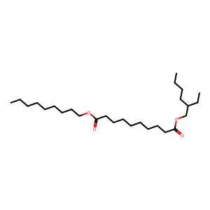 2-Ethylhexyl nonyl sebacate structure