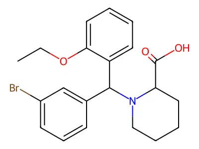 1-[(3-bromophenyl)-(2-ethoxyphenyl)methyl]piperidine-2-carboxylic Acid structure