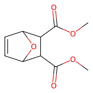 Dimethyl 7-oxabicyclo(2.2.1)hept-5-ene-2,3-dicarboxylate structure
