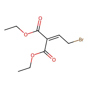 Diethyl (2-bromoethylidene)propanedioate structure