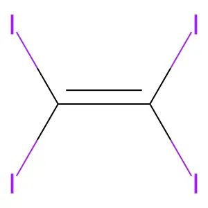 四碘乙烯 structure