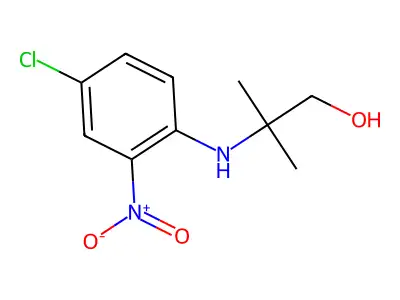 2-[(4-Chloro-2-nitrophenyl)amino]-2-methylpropan-1-ol structure