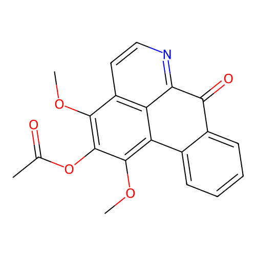 2-Acetoxy-1,3-dimethoxy-7H-dibenzo[de,g]quinolin-7-one structure