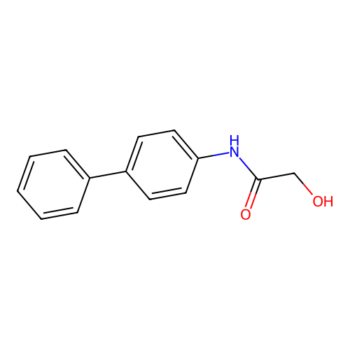 Acetamide, N-(1,1'-biphenyl)-4-yl-2-hydroxy- structure