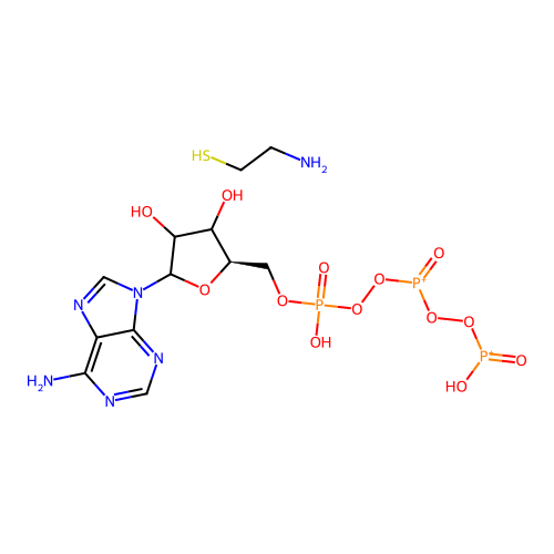 Adenosine triphosphate-cysteamine structure