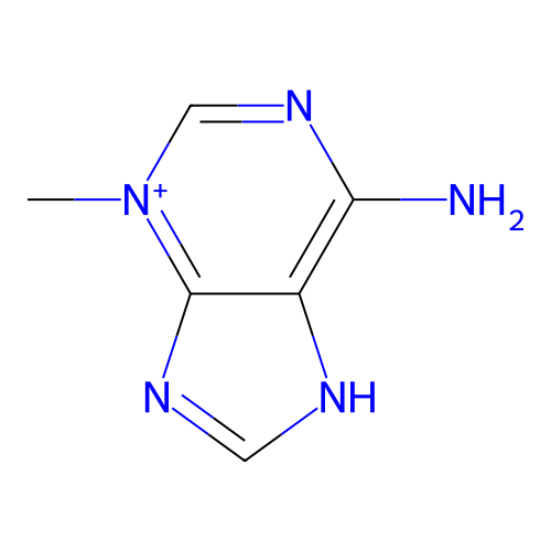 3-methyl-7H-purin-3-ium-6-amine structure