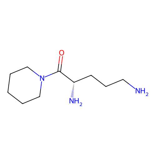 (2S)-2,5-diamino-1-piperidin-1-ylpentan-1-one structure