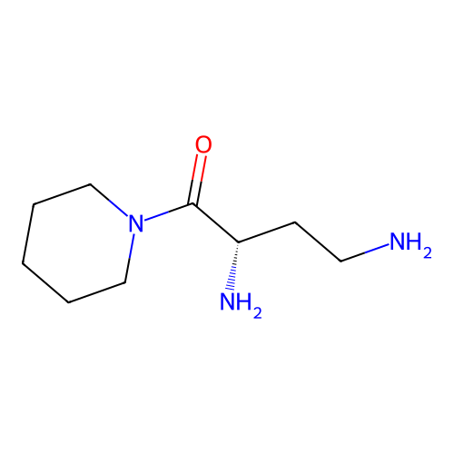 (3S)-4-oxo-4-piperidin-1-ylbutane-1,3-diamine structure