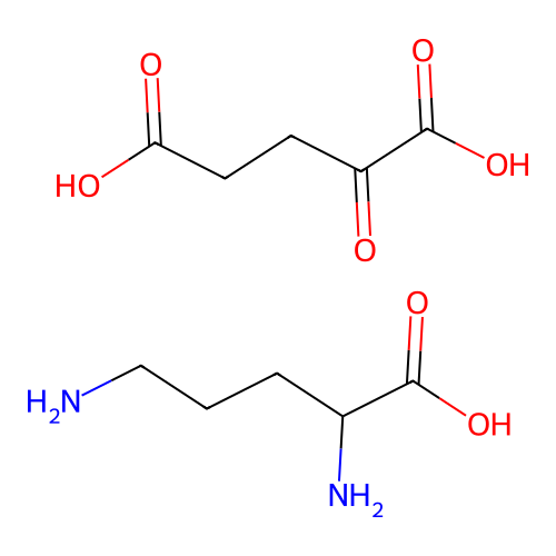 (L)-Ornithine 2-oxoglutarate structure