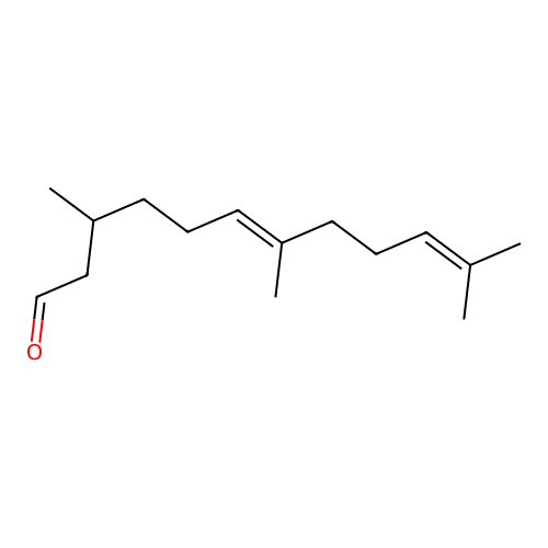 6,10-Dodecadienal, 3,7,11-trimethyl-, (6E)- structure