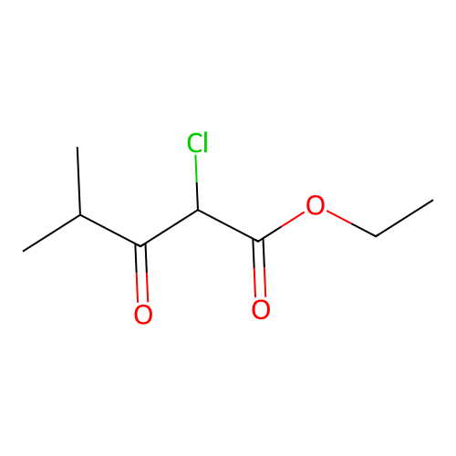 Ethyl 2-chloro-4-methyl-3-oxopentanoate structure