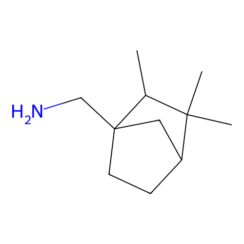 2,3,3-Trimethylbicyclo(2.2.1)heptane-1-methanamine structure