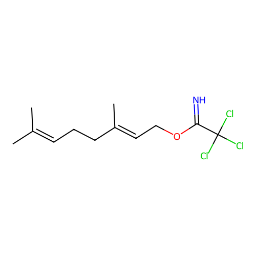 [2,2,2-trichloro-1-[(2E)-3,7-dimethyl-octa-2,6-dienoxy]-ethylidene]-amine structure