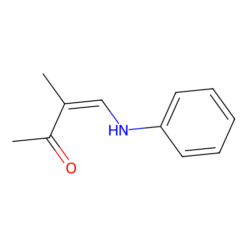 4-Anilino-3-methylbut-3-en-2-one structure