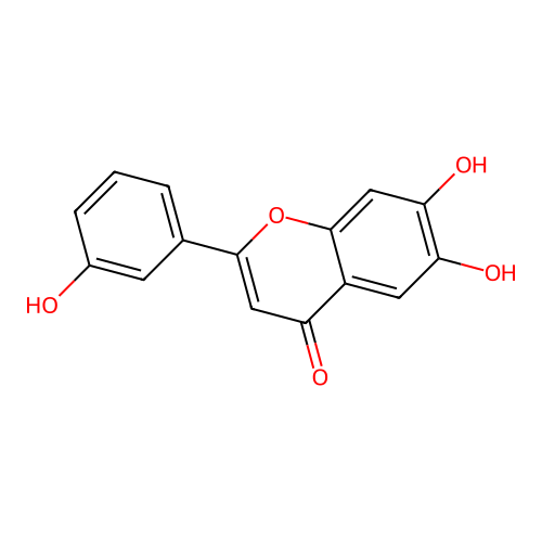 6,7,3'-Trihydroxyflavone structure