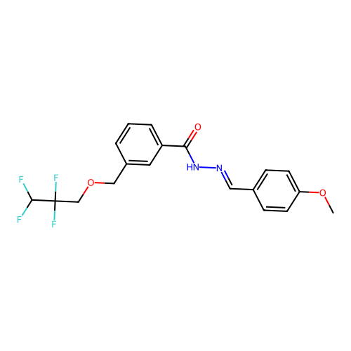 N'-(4-methoxybenzylidene)-3-[(2,2,3,3-tetrafluoropropoxy)methyl]benzohydrazide structure
