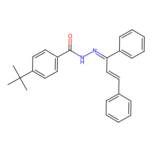 4-tert-butyl-N-[(E)-[(E)-1,3-diphenylprop-2-enylidene]amino]benzamide structure