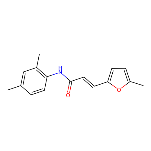 (2E)-N-(2,4-dimethylphenyl)-3-(5-methylfuran-2-yl)prop-2-enamide structure