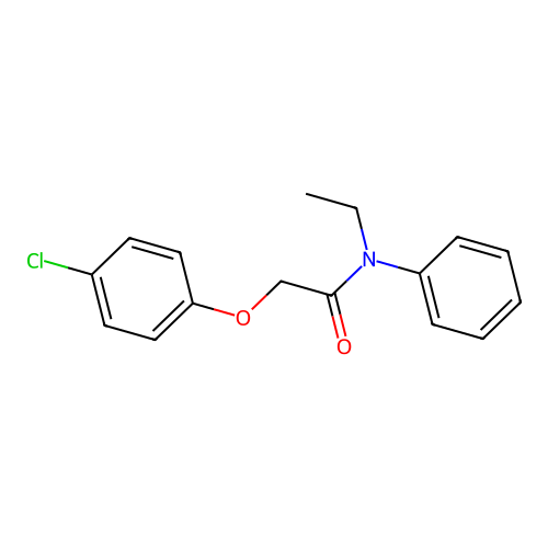 2-(4-chlorophenoxy)-N-ethyl-N-phenylacetamide structure