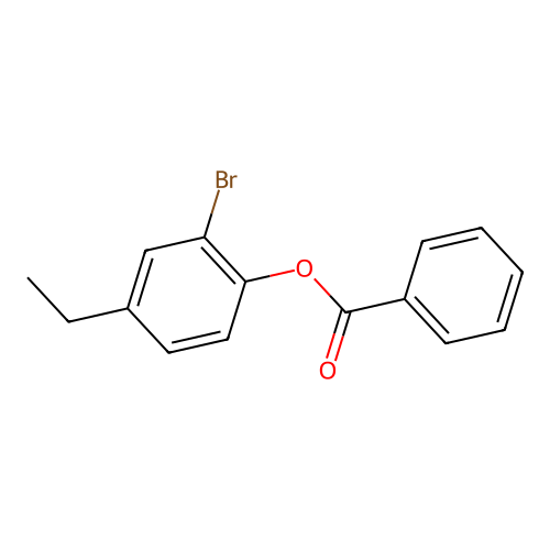 2-Bromo-4-ethylphenyl benzoate structure