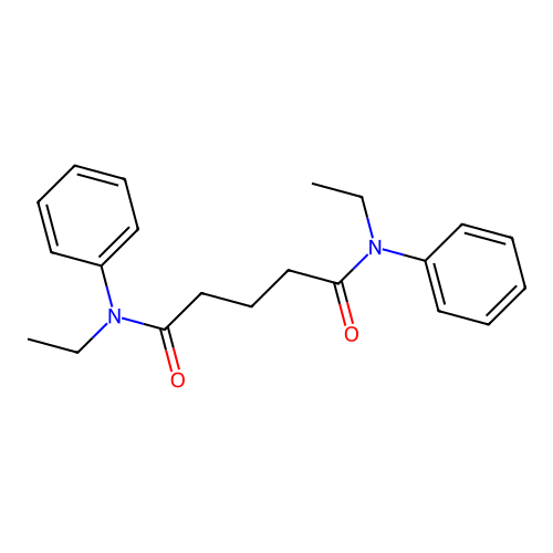 N,N'-diethyl-N,N'-diphenylpentanediamide structure