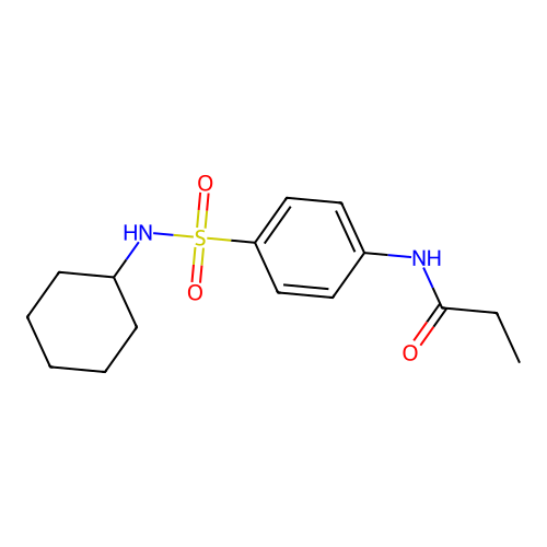 N-[4-(cyclohexylsulfamoyl)phenyl]propanamide structure